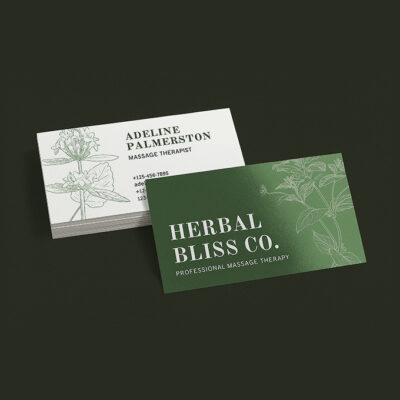 Semi Gloss Business Cards Standard Horizontal